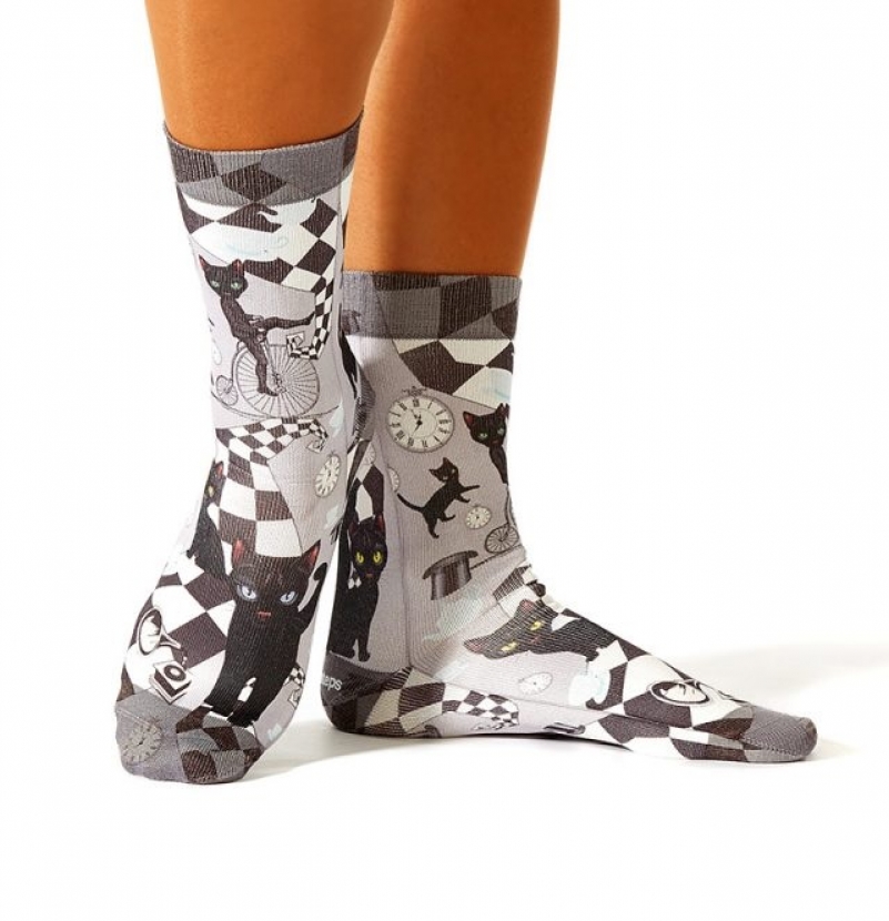 Wigglesteps Damen - Socken - Style: 00830 - Black Cat
