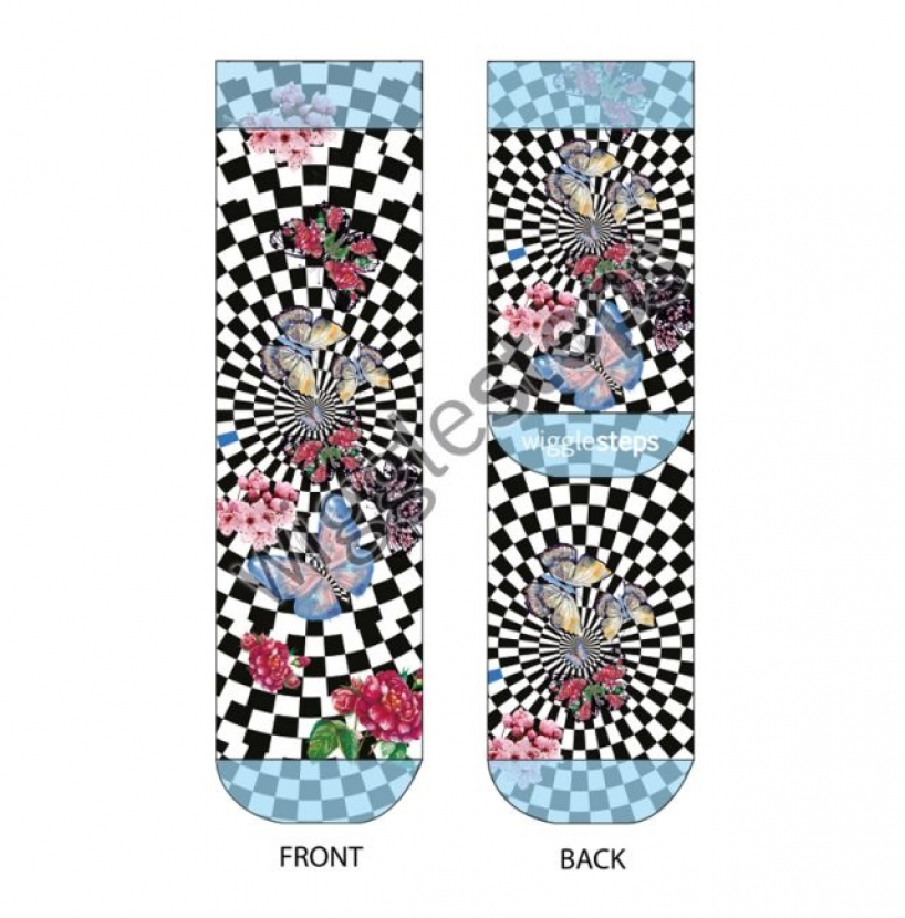 Wigglesteps Damen - Socken - Style: 01048 - Schmetterlinge