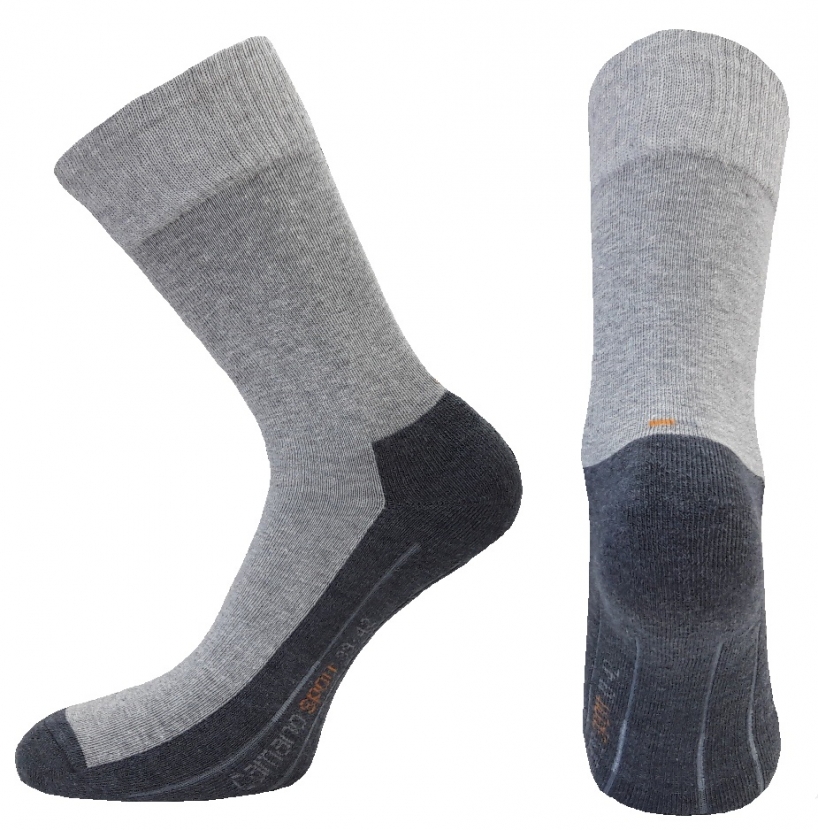 2 Paar Camano Pro Tex Comfort Funktionssocken - Hellgrau - Größe 47/49