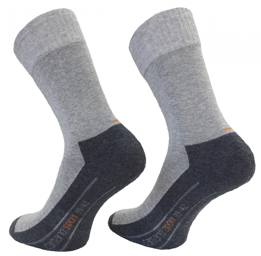 2 Paar Camano Pro Tex Comfort Funktionssocken - Hellgrau - Größe 47/49