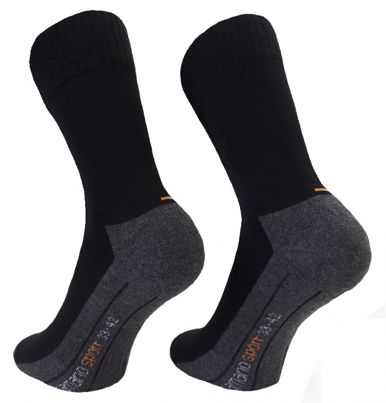 2 Paar Camano Pro Tex Comfort Funktionssocken - Schwarz - Größe 47/49