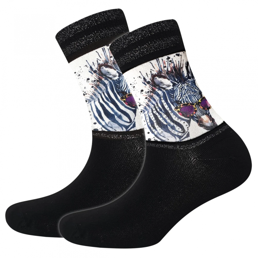 Cool 7 - Damensocken mit Strass - Motiv - C0435