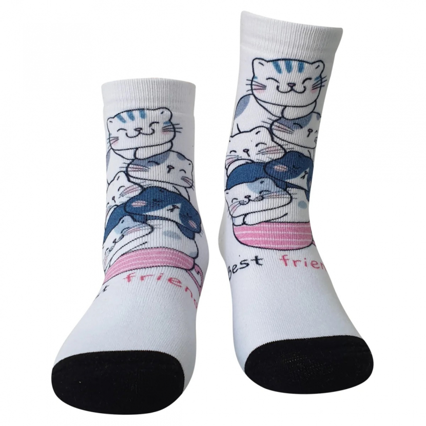 Cool 7 Print - Vollfrottee - Baumwollsocken - Runddruck Motiv: C5170