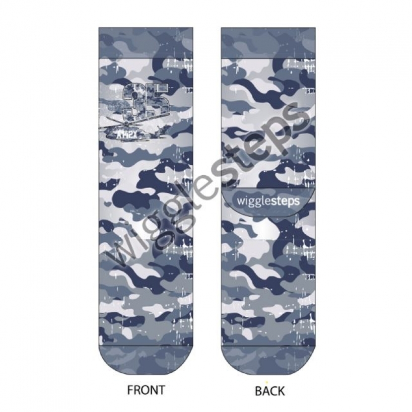 Wigglesteps Herren - Socken - Style: 01114 - Camo Blue