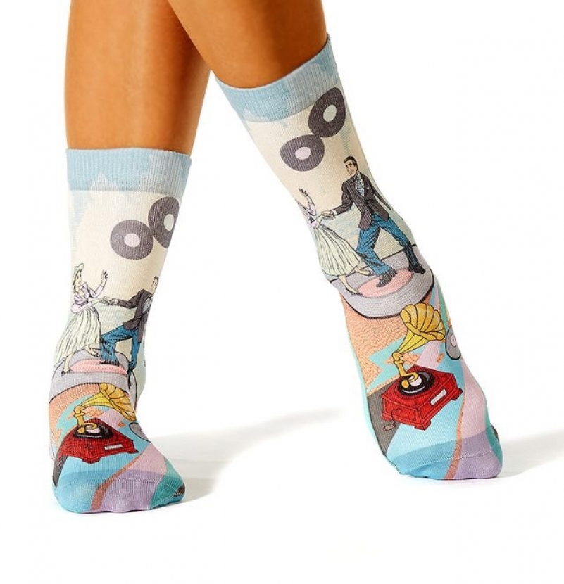 Wigglesteps Damen - Socken - Style: 00917 - Retro Dance
