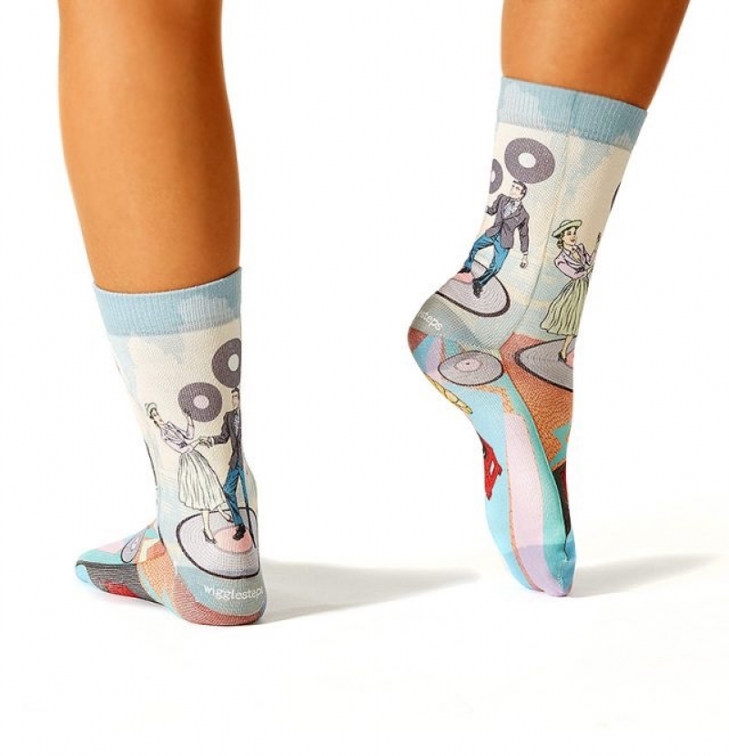 Wigglesteps Damen - Socken - Style: 00917 - Retro Dance