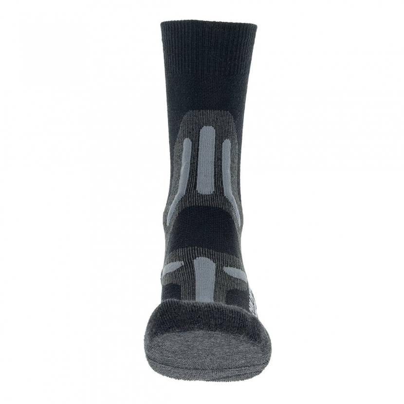 UYN Herren - Trekking 2IN Merino Socken - Schwarz/Grau