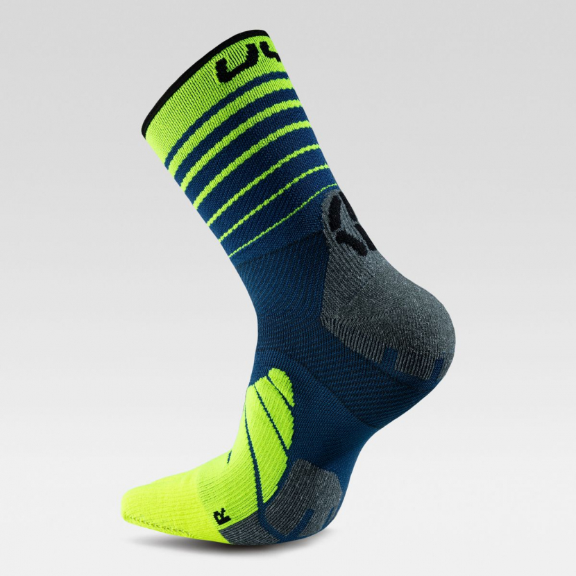 UYN Herren - Runners Five Socks - Lime/Blue