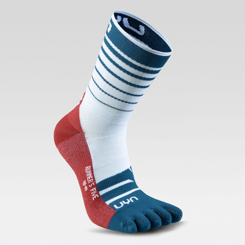 UYN Herren - Runners Five Socks - Weiss/Blau
