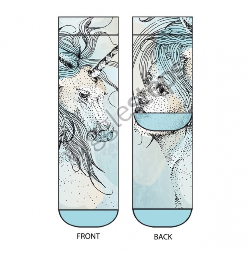 Wigglesteps Damen - Socken - Style: 00736 - Einhorn