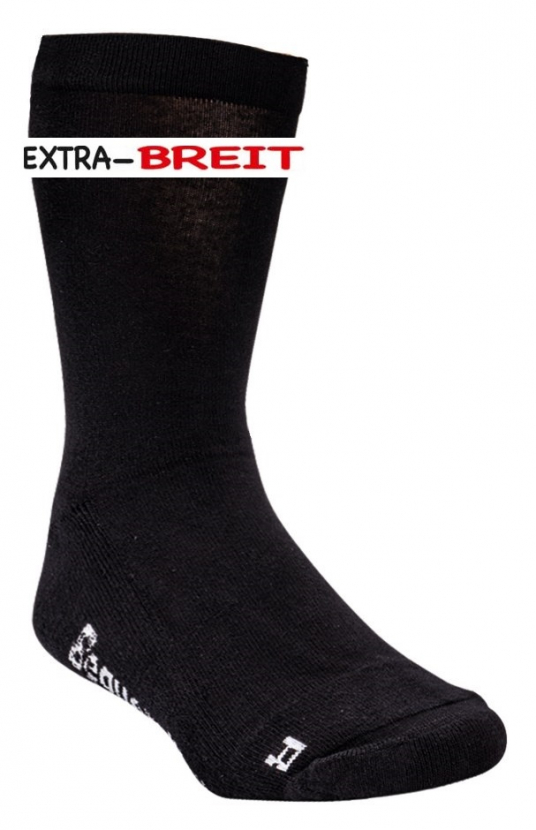 2 Paar Extra Weite / Breite - Diabetikersocken Normallang - Schwarz - Größe 47/50
