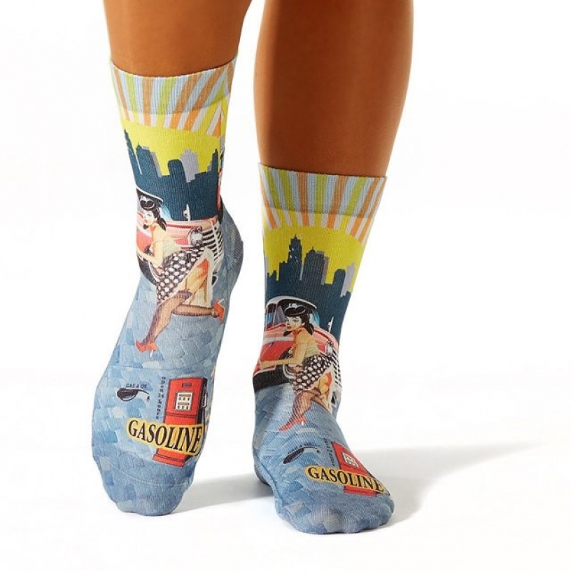 Wigglesteps Damen - Socken - Style: 00809 - Retro Gasoline