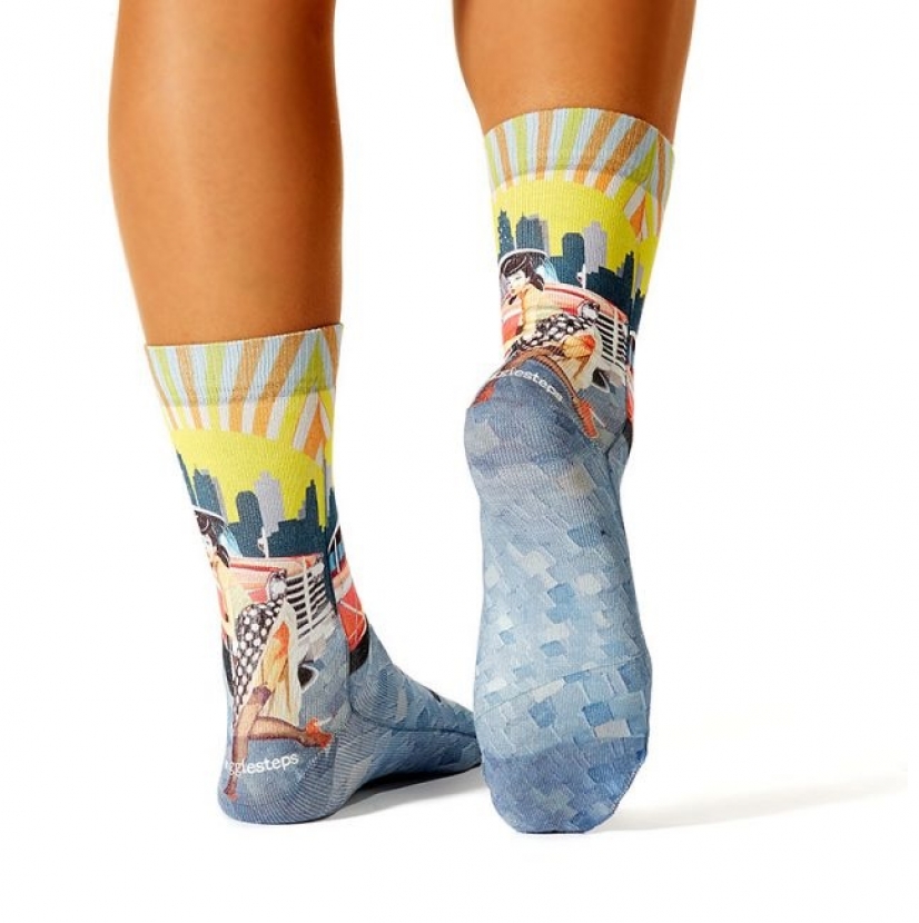 Wigglesteps Damen - Socken - Style: 00809 - Retro Gasoline