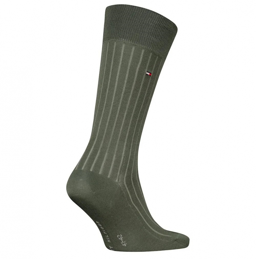 Tommy Hilfiger Herren - Premium Fil D'Ecosse Socken - Uni Green