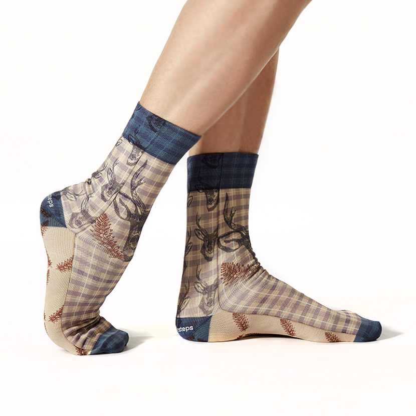 Wigglesteps Herren - Socken - Style: 00947 - Edelhirsch