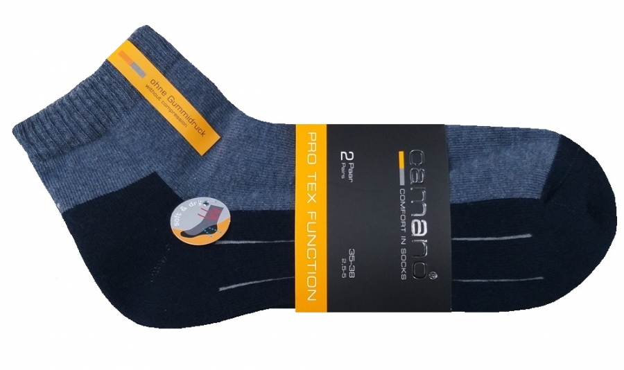 2 Paar Camano P-Sohle Quarter ohne Gummidruck - Jeans - Größe 39/42