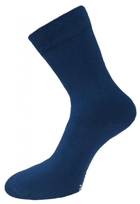 3 Paar Bambus-Viskose Wellness Strümpfe - ohne Gummidruck - Jeansblau