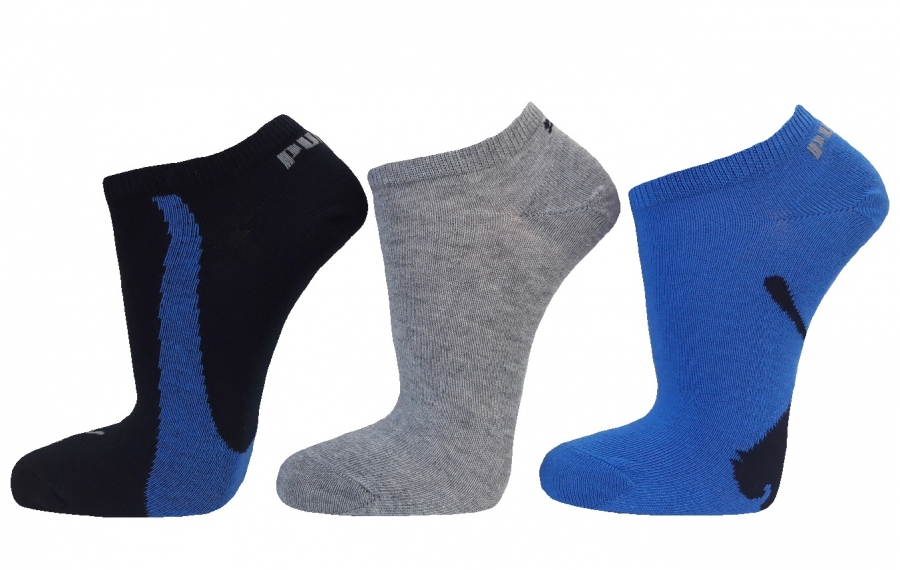 3 Paar Puma Sneaker - Lifestyle Farbset - Blau - Größe 39/42