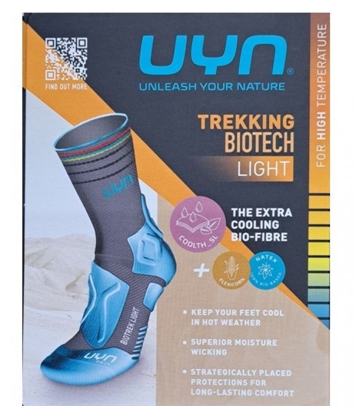 UYN Herren - Trekking Biotech - Biotrek Light - Schwarz/Grau