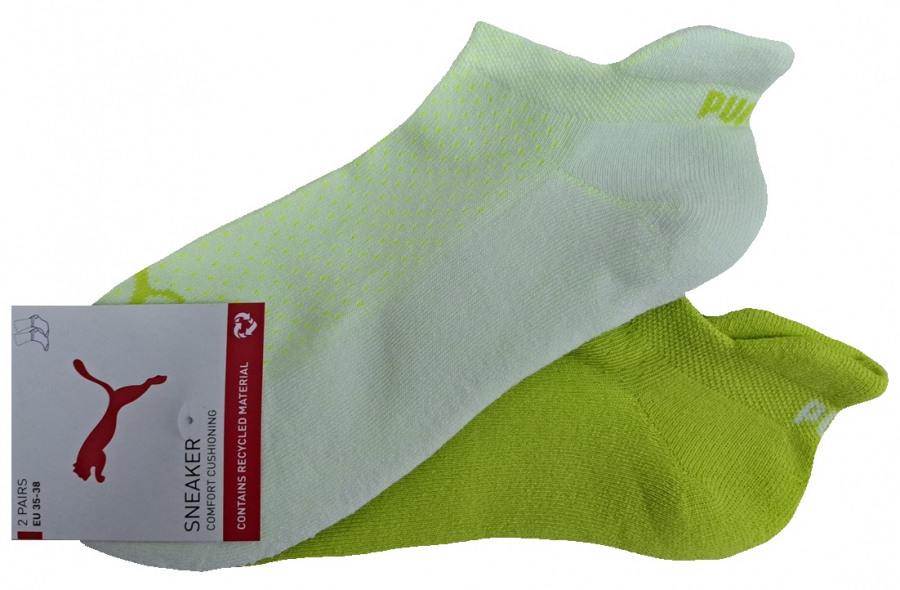 2 Paar Puma Speed Cat Damen P-Sohle Sneaker - FX Lime - Größe 39/42