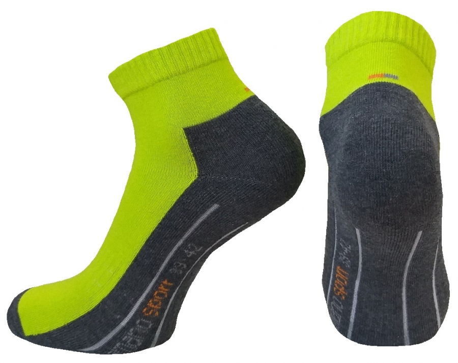 2 Paar Camano P-Sohle Quarter ohne Gummidruck - Limone - Größe 43/46