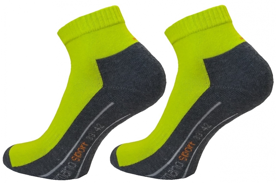 2 Paar Camano P-Sohle Quarter ohne Gummidruck - Limone - Größe 43/46