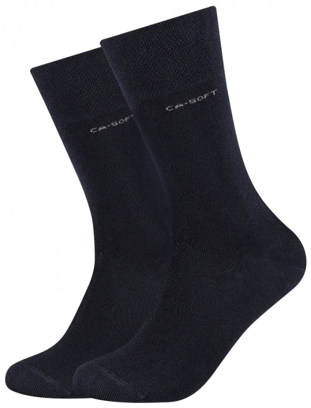 2 Paar Camano CA - SOFTBUND Socken Klassik - Marineblau
