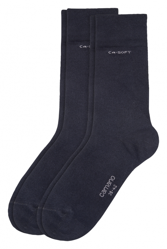 2 Paar Camano CA - SOFTBUND Socken Klassik - Marineblau