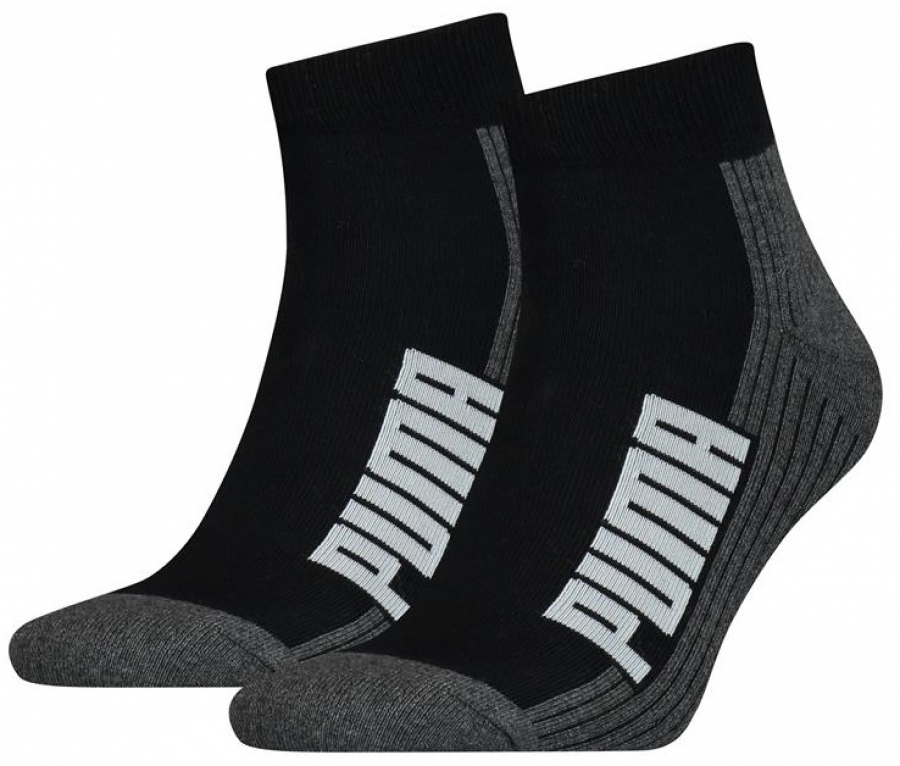 2 Paar Puma Jump Frotteesohle Quarter - Schwarz - Größe 43/46