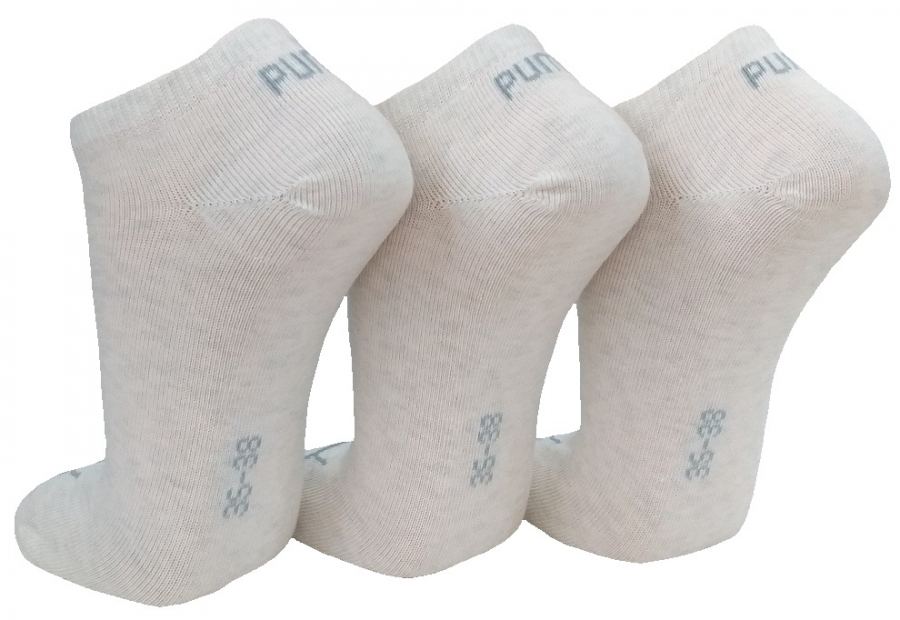 3 Paar Puma Sneaker - Invisible Farbset - Oat - Größe 47/49