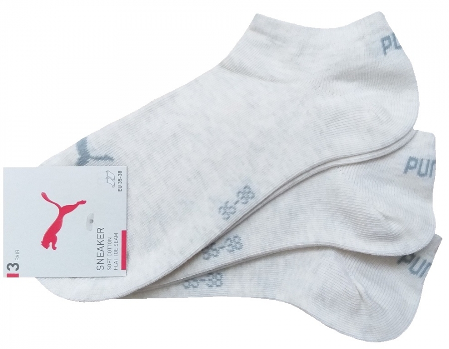 3 Paar Puma Sneaker - Invisible Farbset - Oat - Größe 47/49