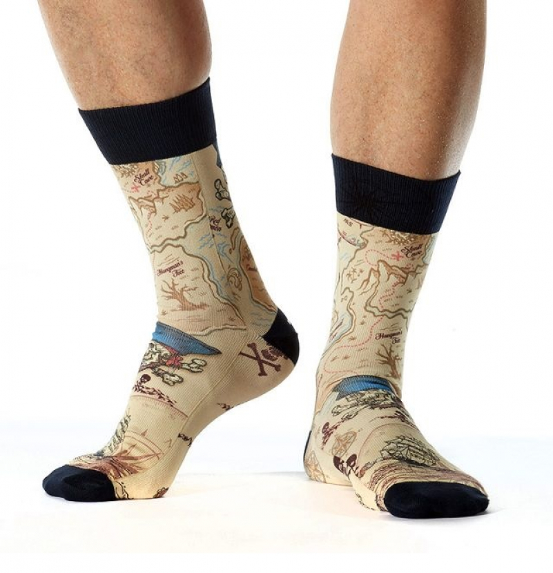 Wigglesteps Herren - Socken - Style: 00044 - Schatzinsel