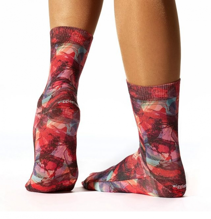 Wigglesteps Damen - Socken - Style: 00011 - Red Women