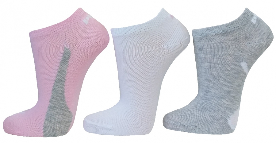 3 Paar Puma Sneaker - Lifestyle Farbset - mit Rosa - Größe 39/42