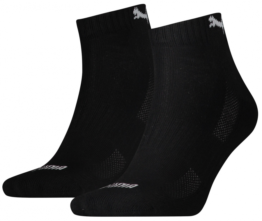 3 Paar Puma Sport P-Sohle MATCH Quarter - Schwarz