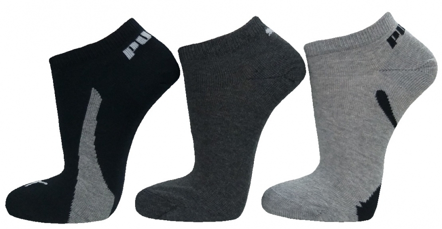 3 Paar Puma Sneaker - Lifestyle Farbset - Schwarz - Größe 39/42