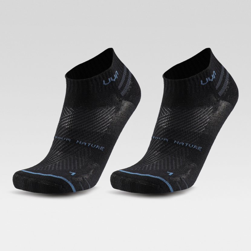 2 Paar UYN Unisex - Low Cut Quarter - Schwarz