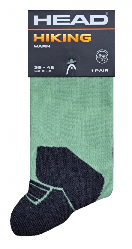 Head Hiking Socken - Merino Long & Warm - Apfelton - Größe 39/42