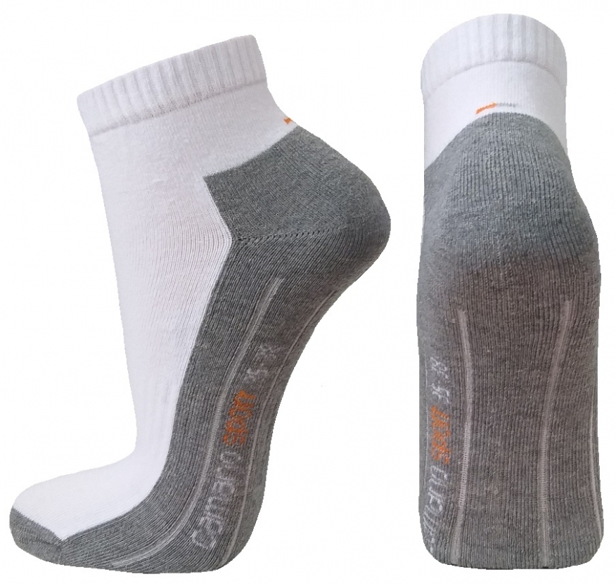 2 Paar Camano P-Sohle Quarter ohne Gummidruck - Weiss - Größe 43/46