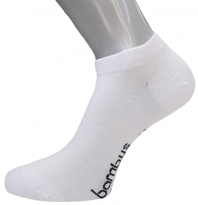 3 Paar hochelastisch druckfreie Soft Bambus - Sneaker - Weiss - Größe 47/49